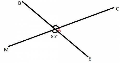 2. При пересечении двух прямых, образовались углы Если один из них равен 85* Найдите градусную меру
