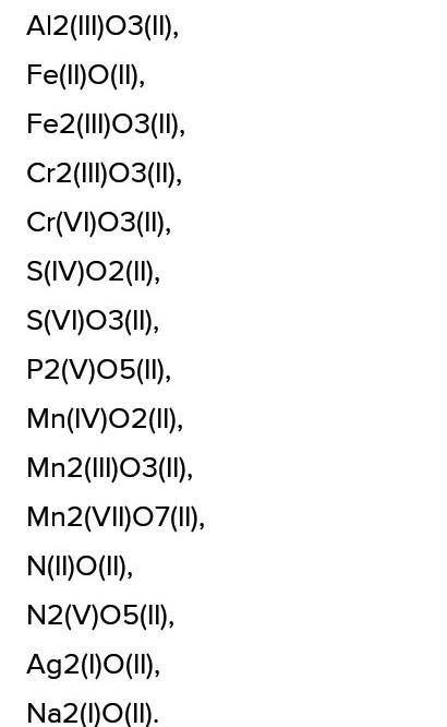 1.Определите валентность элементов в соединениях: PbO, I2O5, MnO2, N2O, BaCl2, Cr2O3, PH3, MnO, Cu2O