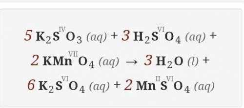 нужно расставить коэффициенты K2SO3+H2SO4+KMn04+K2S04+MnS04+H2O