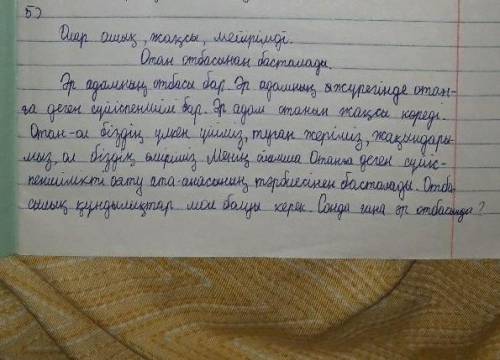 III. ЖАЗЫЛЫМБерілген үш тапсырманың бірін таңдап, жазба жұмысын орындаңыз. Создердіорфографиялық нор