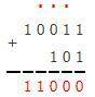 Перевести в десятичную систему счисления:10011²+101²​