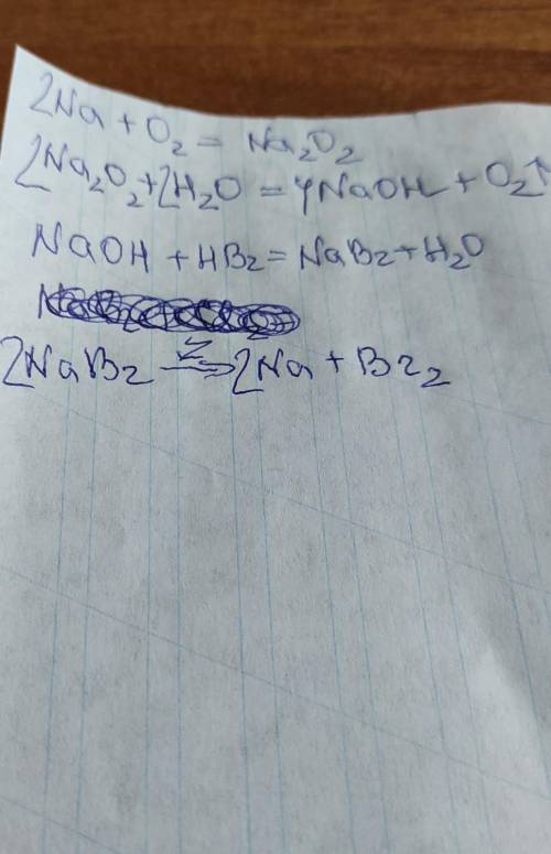Натрий-пероксид натрия-гидроксид натрия-бромид натрия-натрий