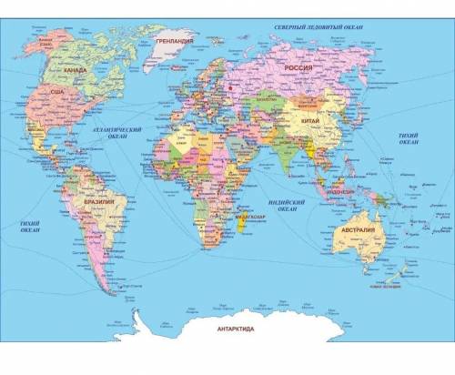 назовите страны отмеченные на карте​
