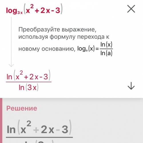 Решите логорифм log3x(x2+2x-3)​