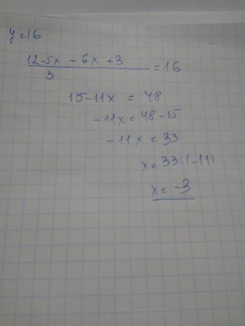 Функция задана формулой (фото) Найдите значение аргумента, при котором значение функции равно 16.