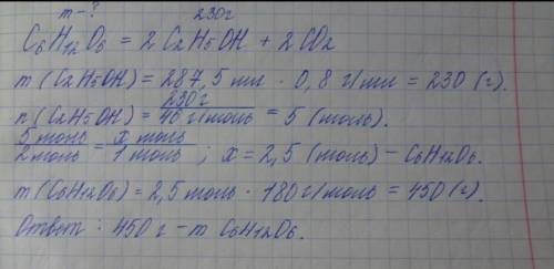 Яку масу глюкози слід піддати спиртовому бродінню, щоб утвореного спирту, практичний вихід якого ста