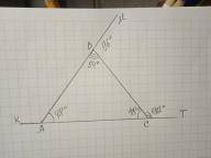 Знайти зовнішні кути рівнобедреного трикутнику, кут при основі якого дорівнює 48