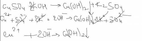 Осуществите реакцию, схема которой дана: Сu2+ + 2OH- → Cu(OH)2. Сделайте вывод.​