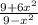 \frac{9 + {6x}^{2} }{9 - {x}^{2} }