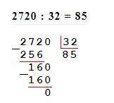 решить столбиком 2720÷32= 3510÷45=​