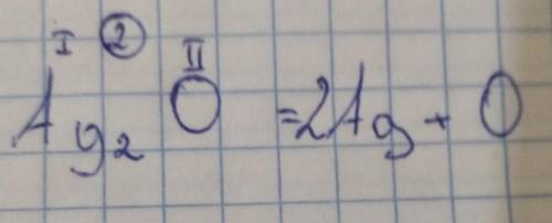Б) серебро (I) + кислород =