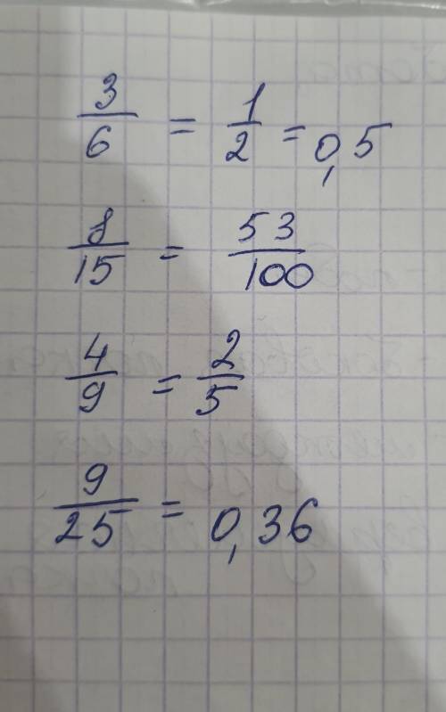 Запиши с дроби результат деления чисел.​
