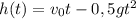 h(t)=v_{0}t -0,5gt^2