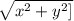\sqrt{x^{2}+{y^{2}]