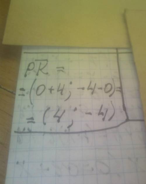 Знайдить координаты вектора якщо P(-4;0) K(0;-4)​
