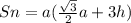 Sn = a(\frac{\sqrt{3} }{2}a+3h)