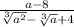 \frac{a-8}{\sqrt[3]{a^{2} }-\sqrt[3]{a} +4 }