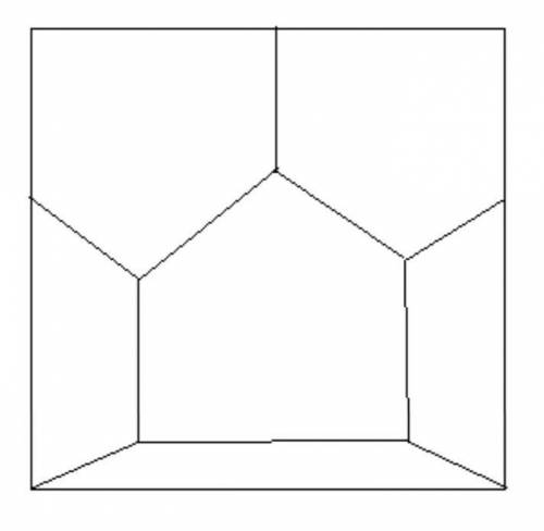 Разрежьте квадрат на выпуклые пятиугольники