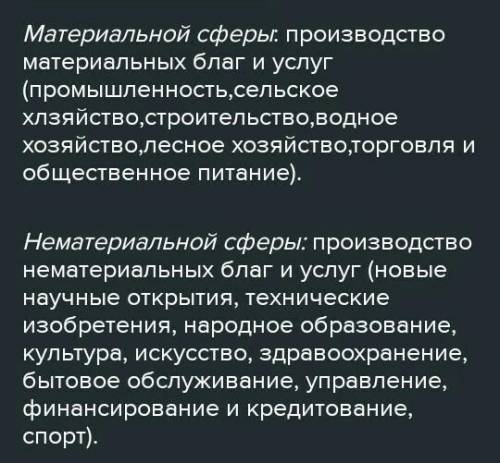 Приведите примеры предприятий материальной и нематериальной сферы, расположенных в Курске. Результат