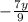 - \frac{7y}{9}