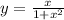 y = \frac{x}{1+x^2}