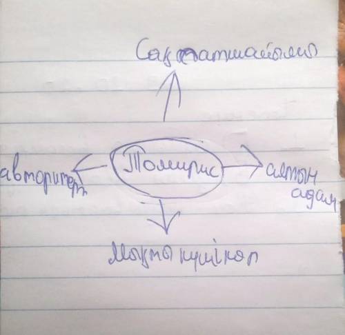 Напишите кластер про томирис патшайым на казакском языке, и можно в тетради
