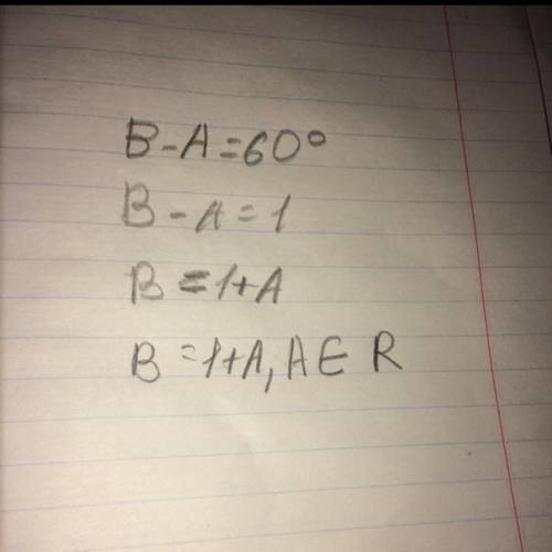 B-A=60°Найти углы параллелограмма ​