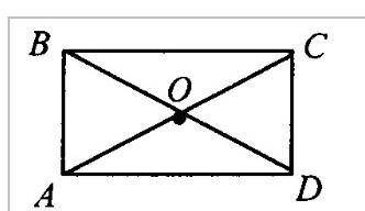 диагонали прямоугольника abcd пересекаются в точке O​