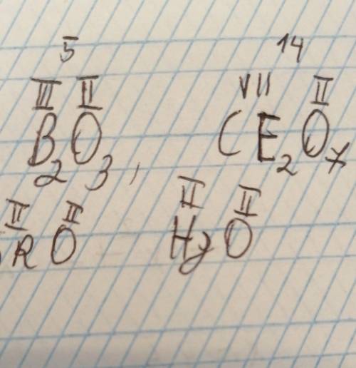Составьте формулы оксидов следующих элементов : B(lll), CE(vll) , SR(ll), Hg(ll)