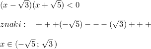 (x-\sqrt3)(x+\sqrt5)