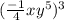 (\frac{-1}{4}xy^5)^3