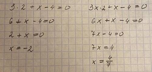 A) 3x2 + x - 4 = 0;​