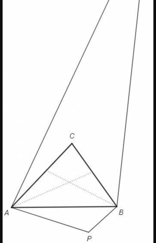 Про треугольник ABC известно, что ∠A=46∘, ∠B=55∘. Точки P и Q вне треугольника ABC изогонально сопря