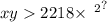 xy 2218 { \times { \: \:}^{2} }^{?}