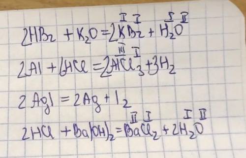 2 Составьте уравнения реакций, определив вначале тип реакции, запишите формулы с учётом валентности,