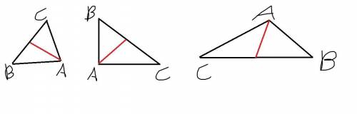 Дано:треугольникABC построить биссектрису угла A​