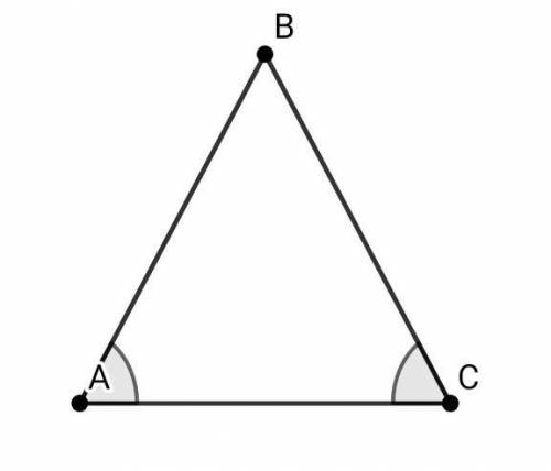 Кут при основі рівнобедреного трикутника дорівнює 57градусів знайдіть кут при вершині цього трикутни