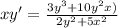 xy'=\frac{3y^3+10y^2x)}{2y^2+5x^2}