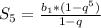 S_5=\frac{b_1*(1-q^5)}{1-q}