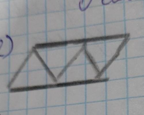 Сложите 5 треугольников из равных палочек.​