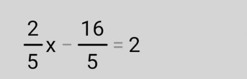 Решите уравнение (x-8)•2/5=2​