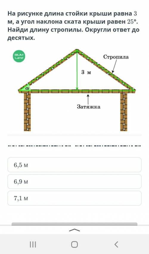 Длина ската по карнизу