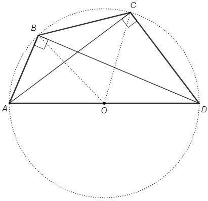 В выпуклом четырехугольнике abcd сторона bc вдвое меньше, чем ad. диагональ ac перпендикулярна сторо