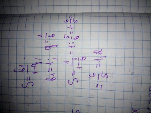 Найдите сумму бесконечно убывающей геометрической прогрессии: 1;1/6;1/36