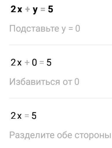 1)2x+2y З2х + y = 5Решение графическим