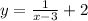 y=\frac{1}{x-3}+2