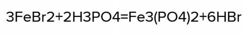 FeBr2+H2Po4 молекулярне ривняня​