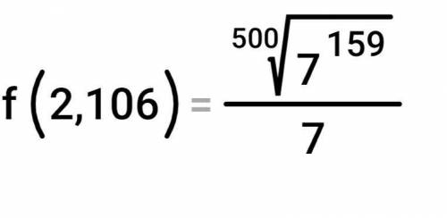Прближоное вычесления с дифференциала f(x) =7^(3x-7);x=2.106