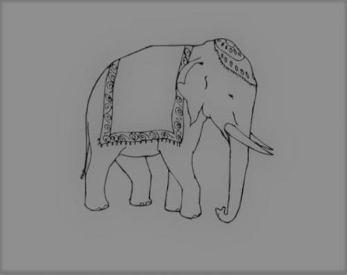 Нарисуйте типо такого слона )​