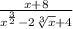 \frac{x+8}{x^{\frac{3}{2} } -2\sqrt[3]{x} +4}